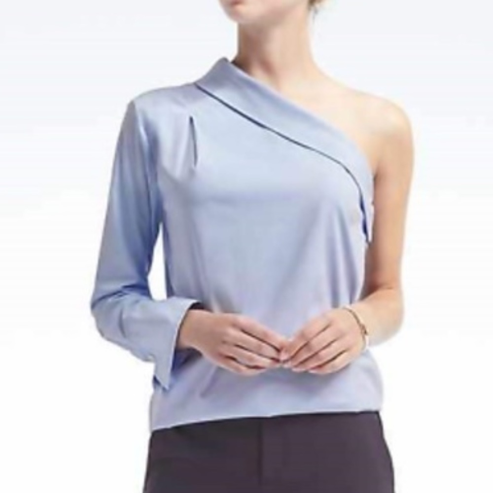 NWOT Banana Republic One Shoulder Blouse